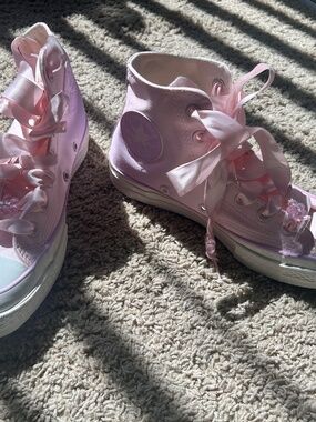 pink converse chuck taylor never worn